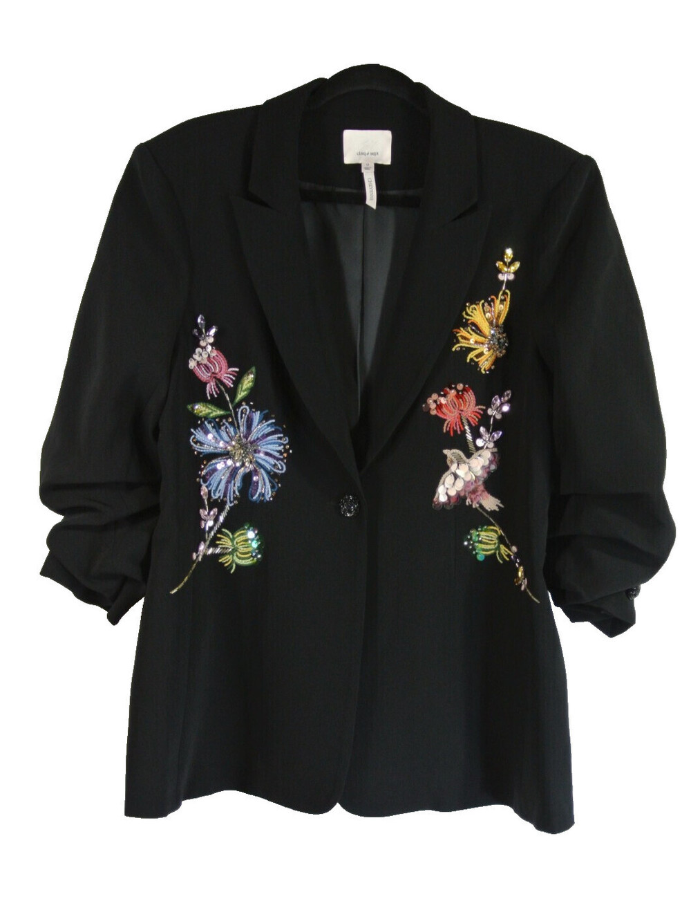NEW, Cinq a Sept Women's Floral Mixed Media Cheyenne Blazer Sz 12 #SJ2440 - Picture 5 of 10